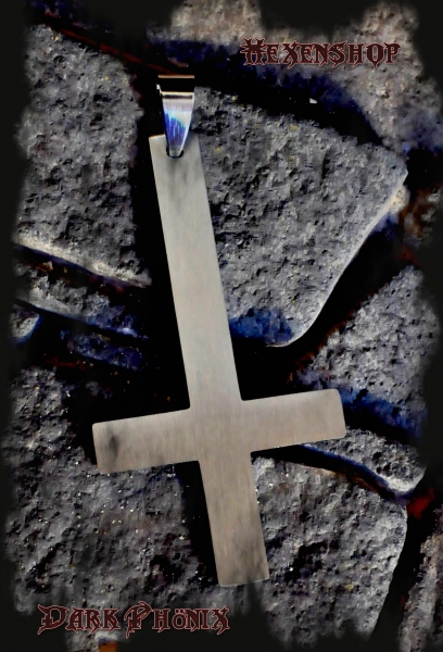 Satanisches Kreuz aus Edelstahl